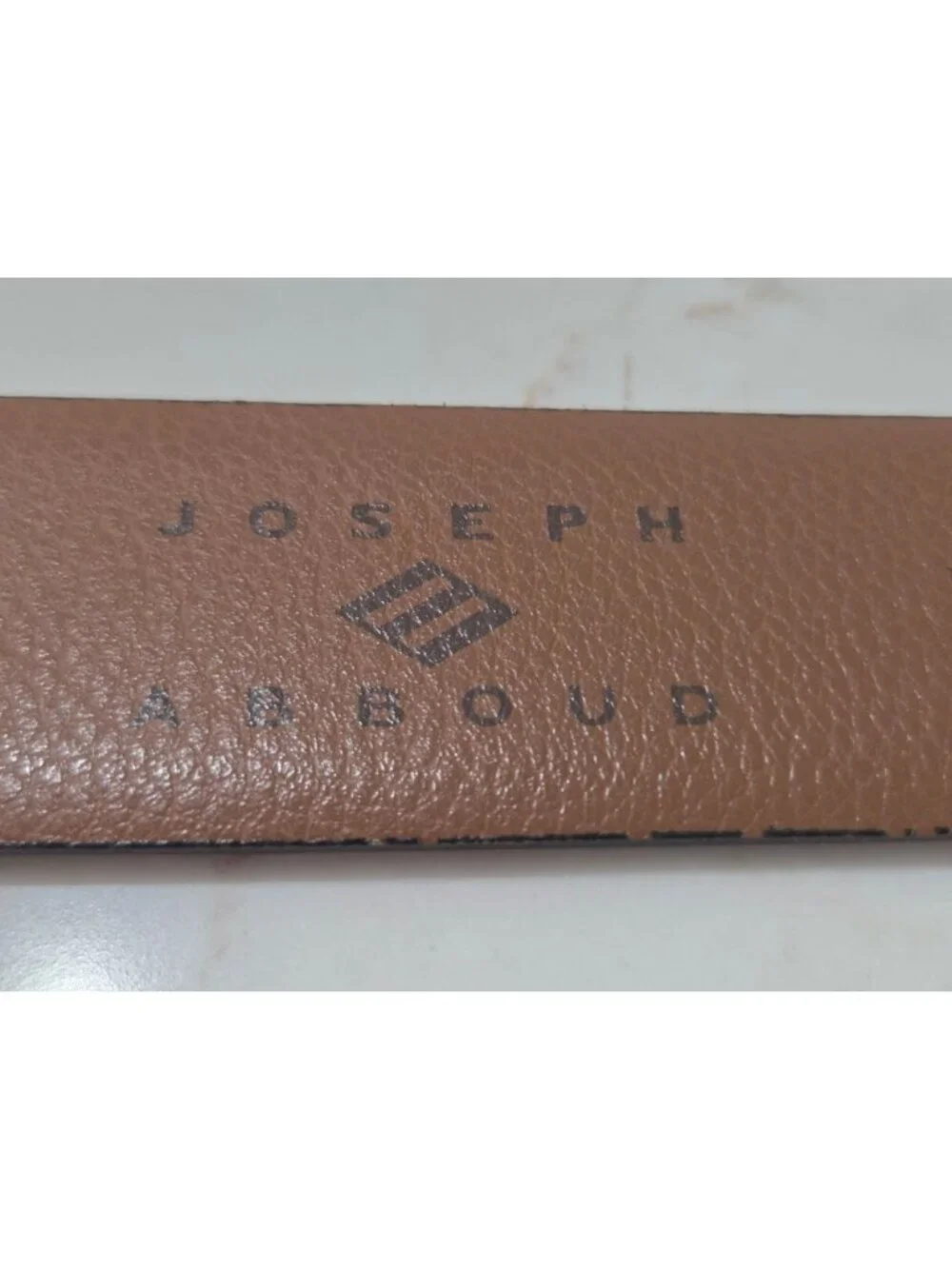 Joseph Abboud Mens Sz 32 Genuine Leather Belt Handcrafted In Italy Brown Classic
